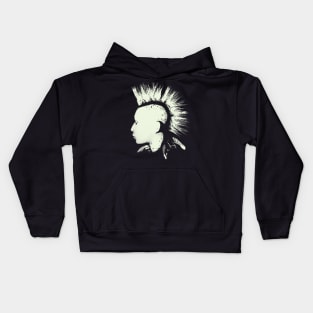 Punk Rocker With Mohawk Kids Hoodie